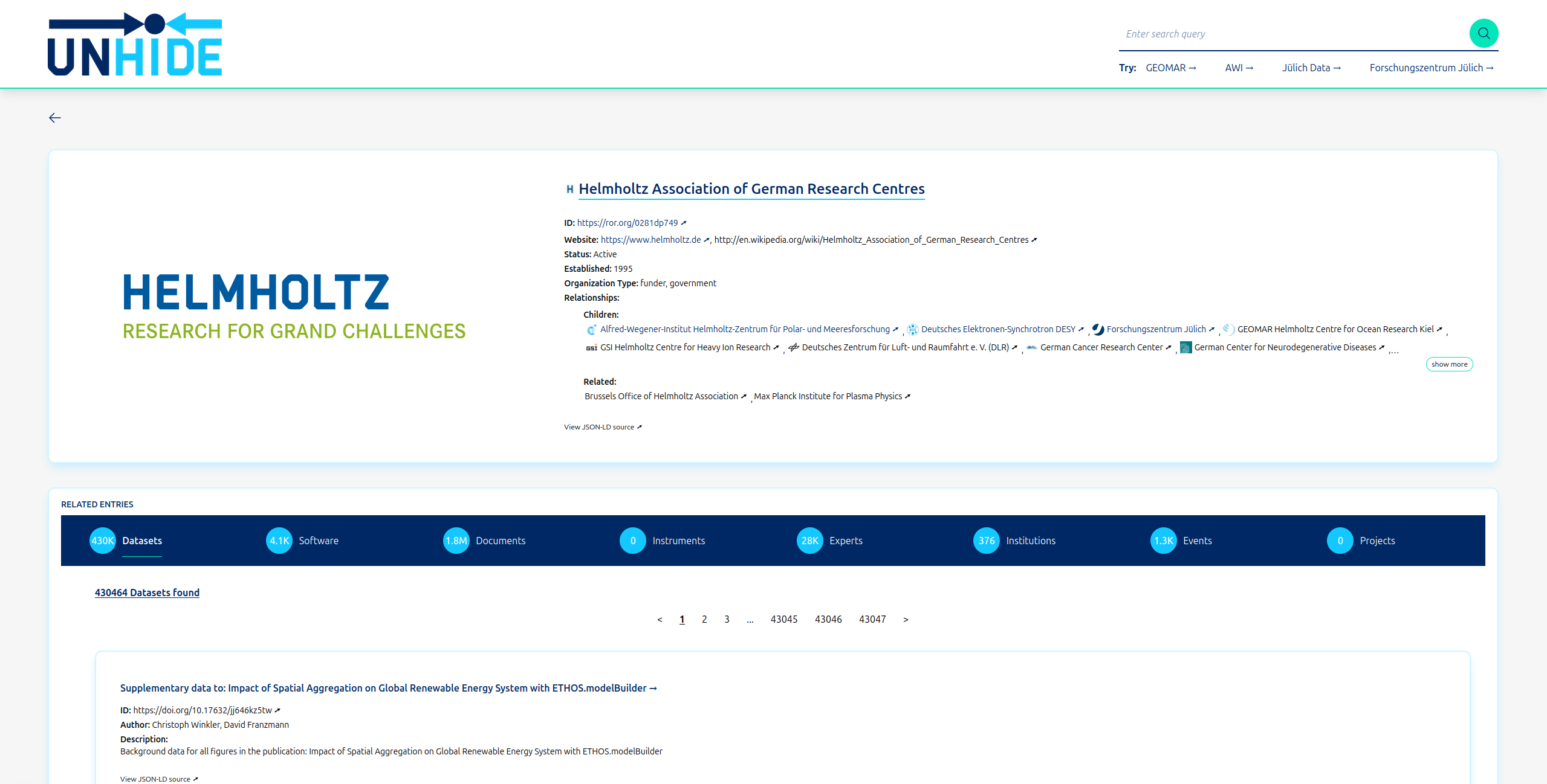 Unhide details page Image of unhide details page