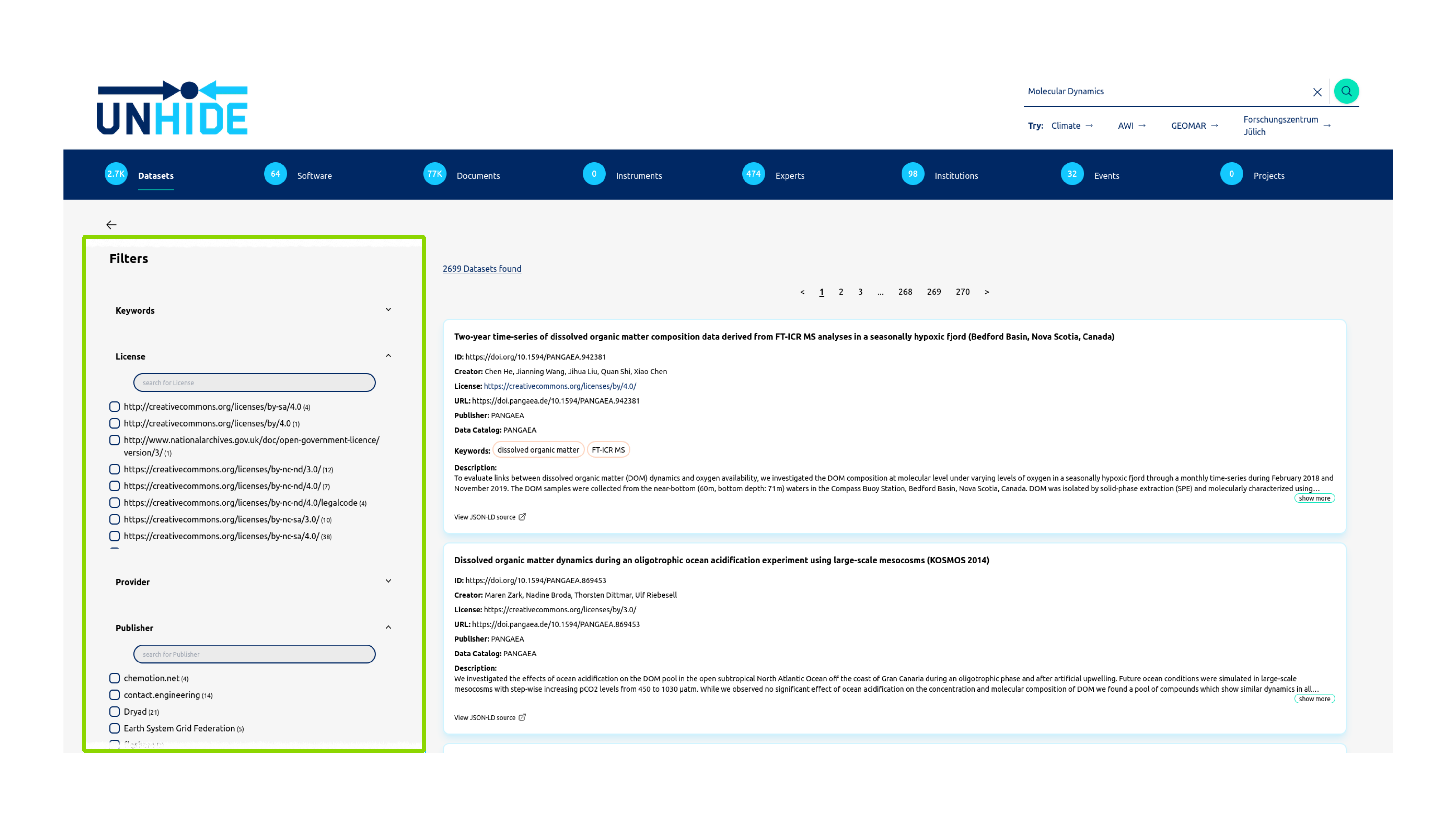 Unhide search filters Image of unhide search filters